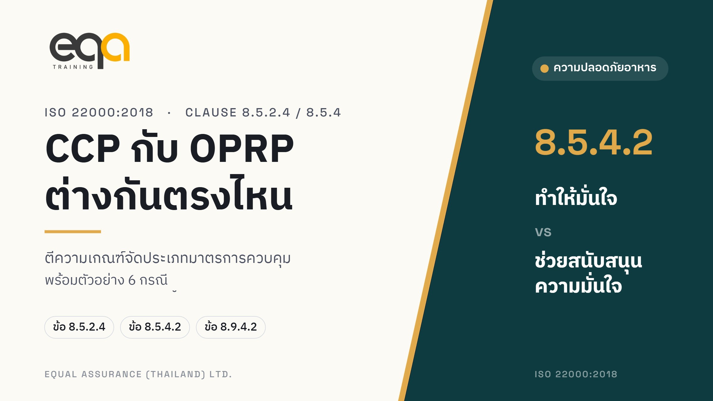 ภาพปกบทความ CCP กับ OPRP ต่างกันตรงไหน โดย Equal Assurance (Thailand)