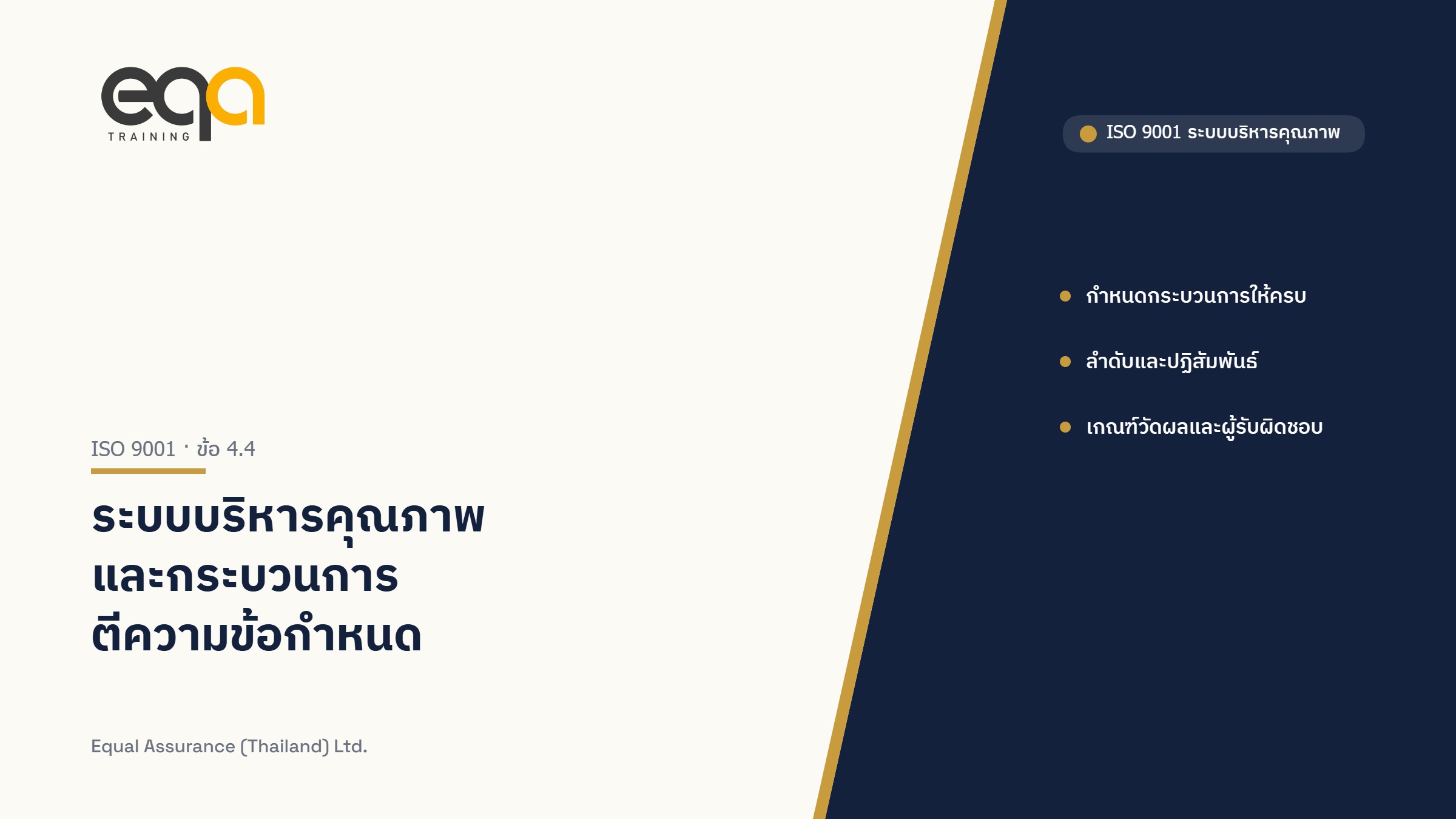 ปกบทความ ISO 9001 ข้อ 4.4 ระบบบริหารคุณภาพและกระบวนการ
